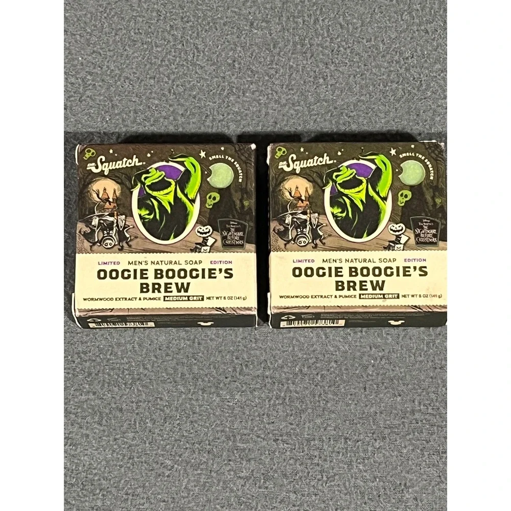 Dr Squatch Oogie Boogie's Brew Soap 2 Pack Nightmare Before Christmas Limited Ed